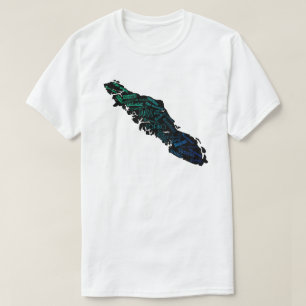 Camiseta Design da costa oeste da ilha de Vancouver