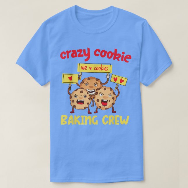 Camiseta Design da Crazy Cookie Baking Crew (Frente do Design)