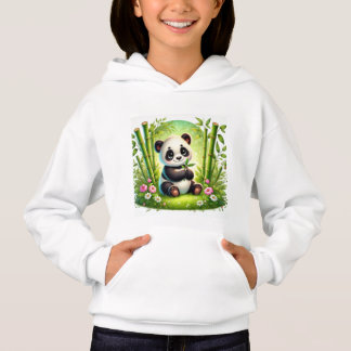 Camiseta Design da Floresta Bamboo Cute - Cub Panda Adoráve