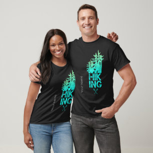 Camiseta Design da Floresta Vintage ao Exterior em Caminho