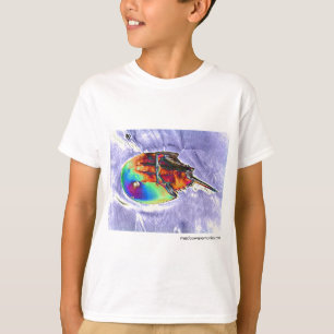 Camiseta Design da folha do caranguejo em ferradura