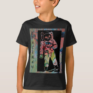 Camiseta Design da forma do astronauta por Janz