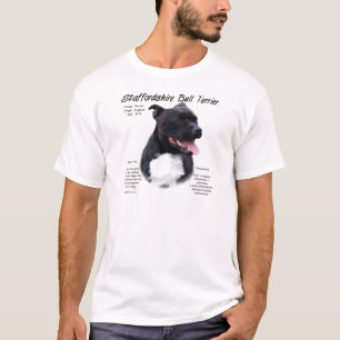 Camiseta Design da história de Staffordshire bull terrier