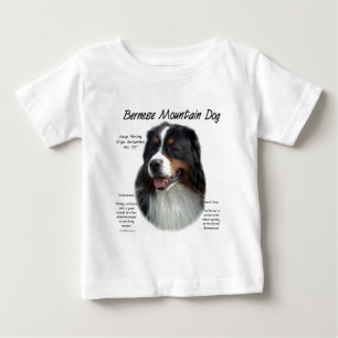 Camiseta Design da história do cão de montanha de Bernese