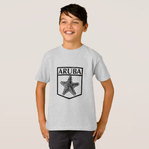 Camiseta Design da Ilha de Aruba - Camisa-T para crianças