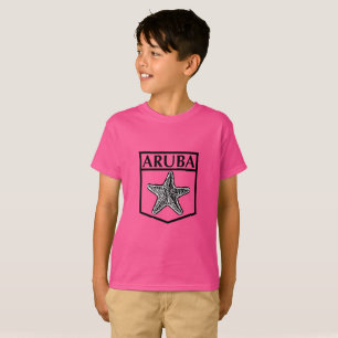 Camiseta Design da Ilha de Aruba - Camisa-T para crianças T