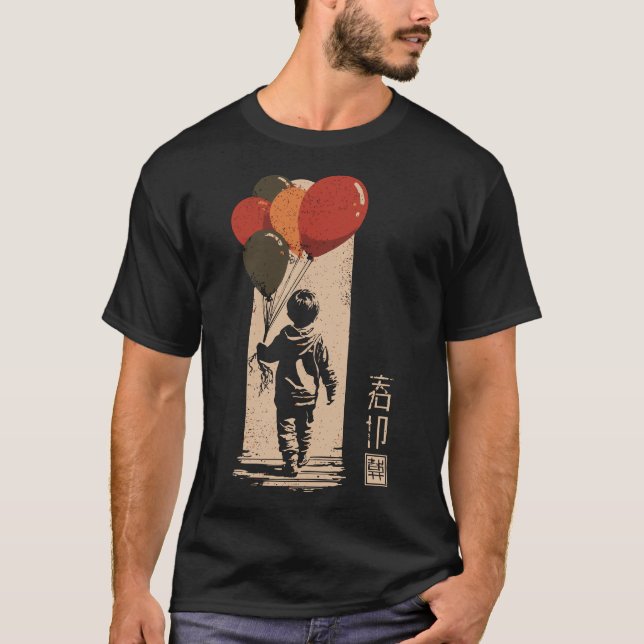 Camiseta Design da Infância Nostálgica do Garoto de Anivers (Frente)