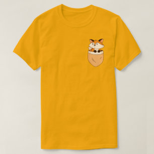 Camiseta Design da Raposa no Bolso