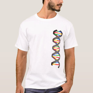 Camiseta design da sequência de adn gnomo