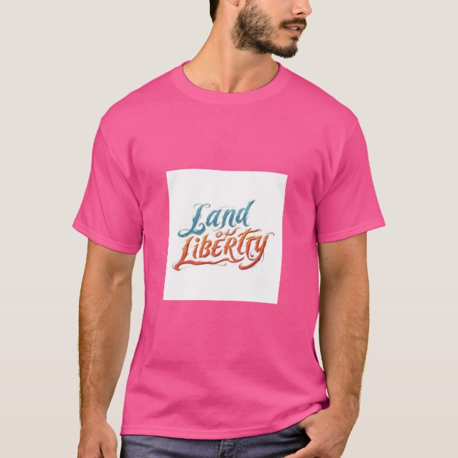 Camiseta Design da Terra da Liberdade (Frente)