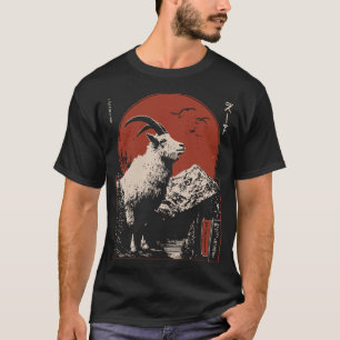 Camiseta Design da Vida Selvagem Alpina da Montanha Majesto