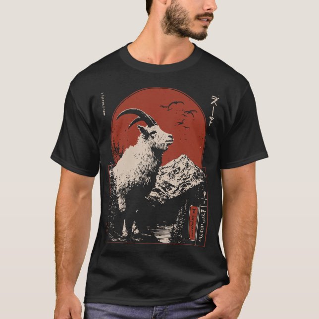 Camiseta Design da Vida Selvagem Alpina da Montanha Majesto (Frente)