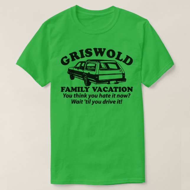 Camiseta Design da Vintage da Família Griswold (Frente do Design)