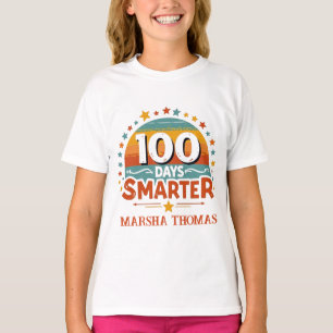 Camiseta design de 100 dias mais inteligente - Celebrar o a
