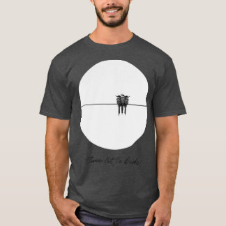 Camiseta Design De 3 Pequenos Pássaros Bonitos