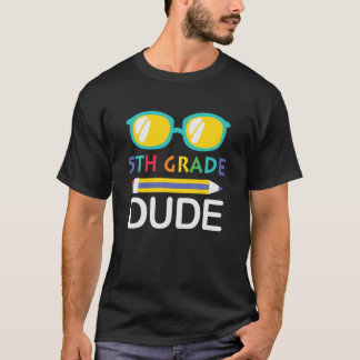 Camiseta Design De 5 Para 1 Rua Dia De Ensino