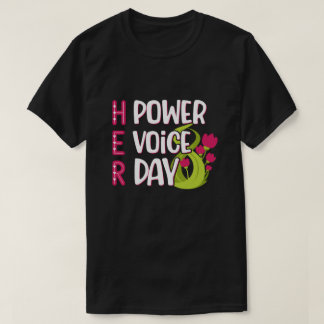 Camiseta Design de 8 de março Dia das Mulheres