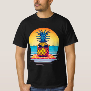 Camiseta Design de Abacaxi de Verão,