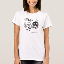 Camiseta Design de abóbora-fantasma