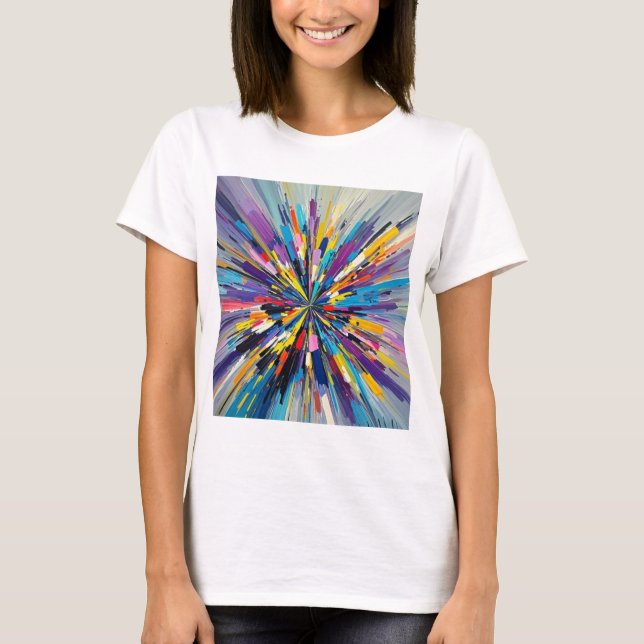 Camiseta Design de abstrato de arte expressa poster (Frente)