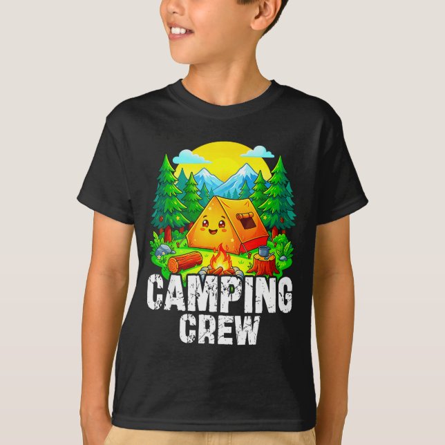 Camiseta Design de acampamento combinado para grupo de camp (Frente)