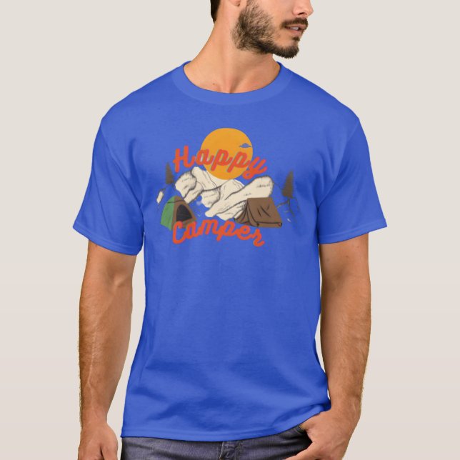Camiseta Design de acampamento engraçado (Frente)