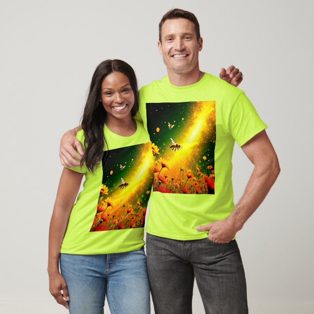 Camiseta Design de Alegria de Pólen de Abelhas (Unissex)