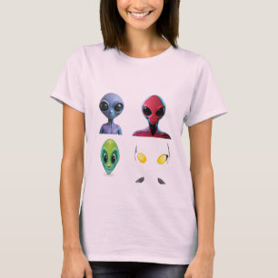 Camiseta Design de Alienígena 3D exclusivo