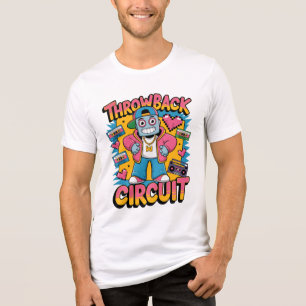 Camiseta Design de alto salto do robô retromotor dos anos 9