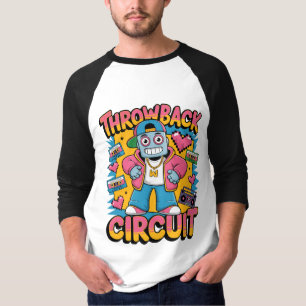 Camiseta Design de alto salto do robô retromotor dos anos 9
