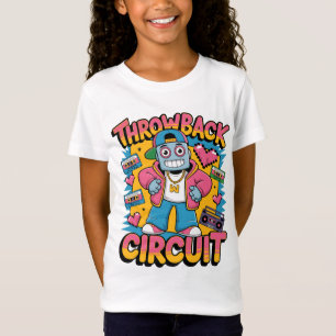 Camiseta Design de alto salto do robô retromotor dos anos 9