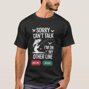 Camiseta Design de amante da caça de peixes de pesca engraç