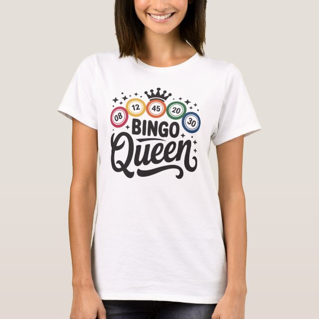 Camiseta Design de Amante de Bingo Engraçado – Presente par (Frente)