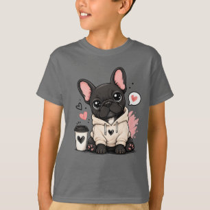 Camiseta Design de Amante de Café, Presente de Cachorrinho