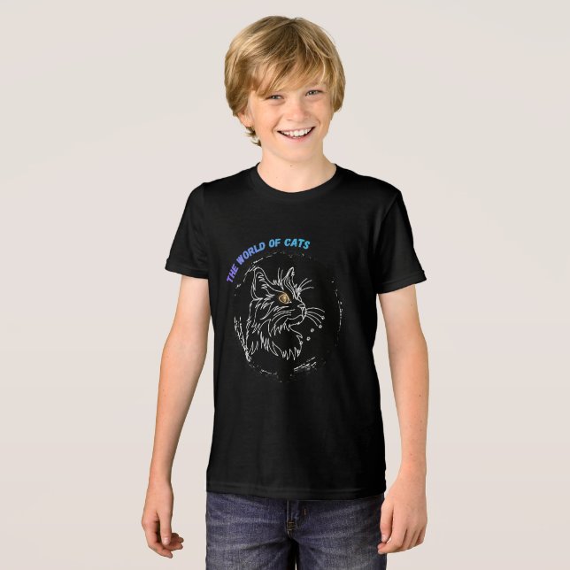 Camiseta Design de Amante de Gato Cortado (Frente Completa)