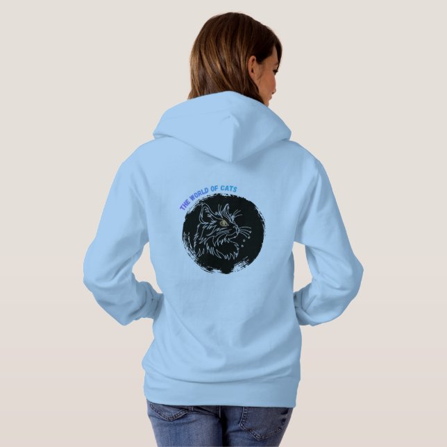 Camiseta Design de Amante de Gato Cortado (Parte Traseira Completa)