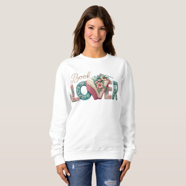 Camiseta Design de Amante de Livros Pastel (Frente Completa)