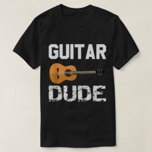 Camiseta Design de Amante de Música do Cara da Guitarra