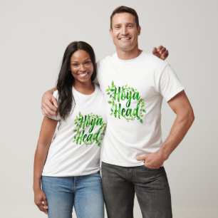 Camiseta Design de Amante de Planta Hoya Head – Bot Minimal