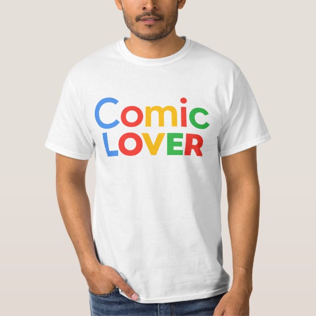 Camiseta Design de Amante de Quadrinhos (Frente)