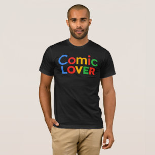 Camiseta Design de Amante de Quadrinhos