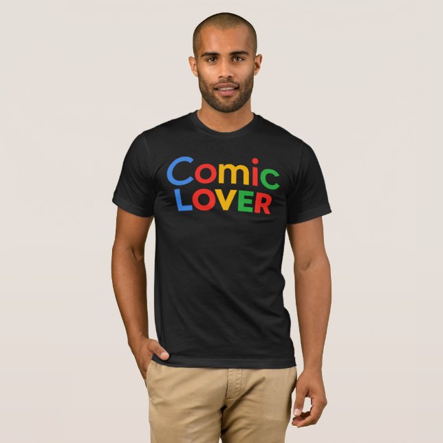 Camiseta Design de Amante de Quadrinhos (Frente Completa)