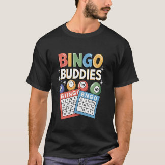 Camiseta Design de Amigos de Bingo para Homens Mulheres Ama