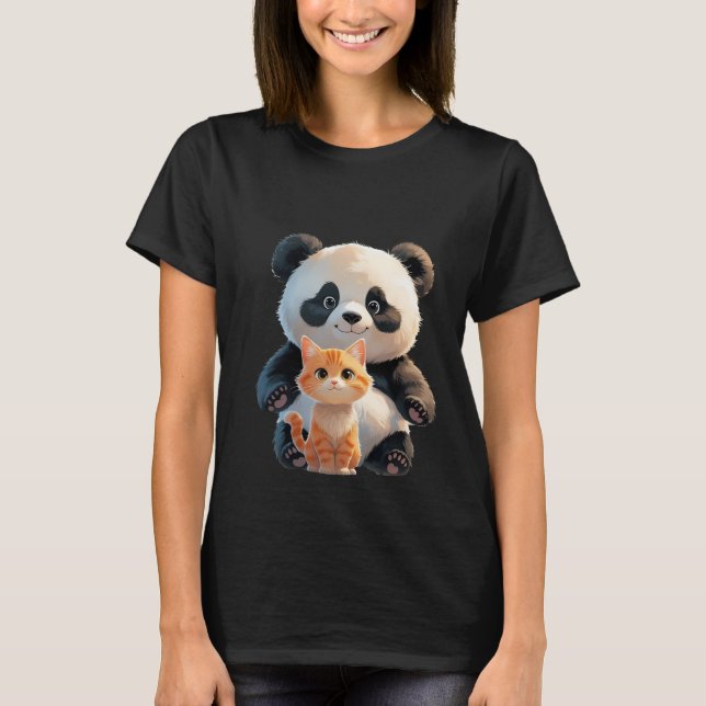 Camiseta Design de Amizade Animal (Frente)