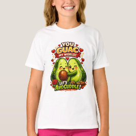 Camiseta Design de amor de abacate fofo para o Dia dos Namo