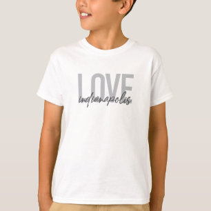 Camiseta Design de amor moderno, simples e legal Indianápol