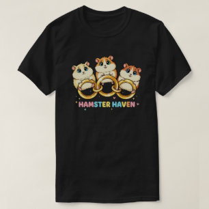 Camiseta Design de Anel Fofo do Refúgio do Hamster
