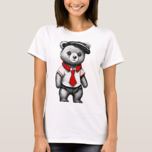 Camiseta Design de Animais de Corte da Escola Uniforme de U
