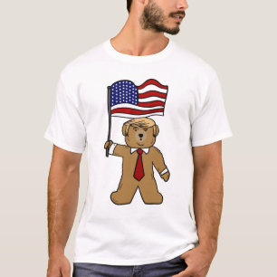 Camiseta Design De Animais Políticos Engraçados