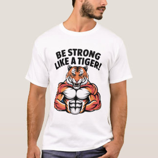 Camiseta Design de Animais Selvagens Motivacionais